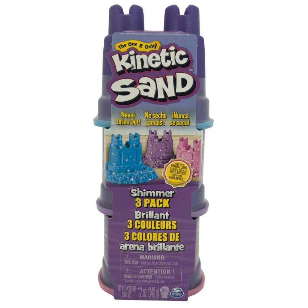 Kinetic Sand Shimmer Pack / 3 Pack **NEW